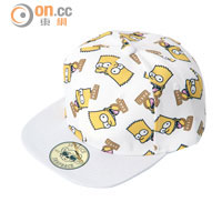 Joyrich×The Simpsons白色卡通圖案Cap帽 $690