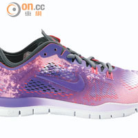 Nike Free 5.0紫色幻彩Woven跑鞋 $829（a）