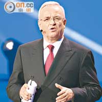 Volkswagen集團CEO Martin Winterkorn向車迷詳述集團未來發展動向。