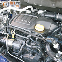 1.6L dCi直四柴油引擎省油好力，平均耗油量只有4.6L/100km。