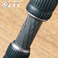 腳管用上新型G-Lock Ultra扭鎖技術，內置O-Ring防塵膠圈。