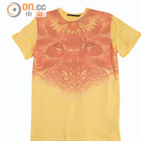 Gaetano Navarra橙黃色獅子頭Print Tee $3,230