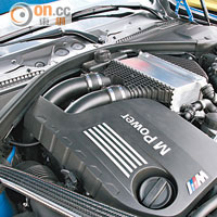 改用Turbo引擎的新M3，擁有431hp馬力。