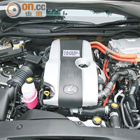 2.5公升VVT-i引擎結合電動馬達，總馬力達到223ps。