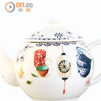 花樣推介<br>Gien的Teatime系列茶壺，壺面的和風圖案，別具特色。$3,300