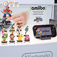 經典Nintendo遊戲角色化身成amiibo公仔在不同遊戲出現。