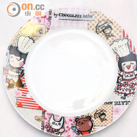 Dessert Plate $100<br>甜品碟的設計也是Fatina和Chefo做主角，色彩繽紛。