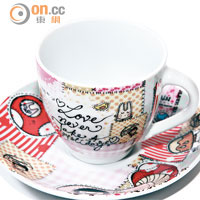 Coffee Cup & Saucer $150<br>除了吃，大家還可將餐具買走，這款咖啡杯，杯和碟也可分開使用。