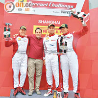 Copper Shell組兩回合冠軍，由印尼車手David Tjiptobiantoro（右二）囊括。
