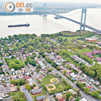 Staten Island有大橋連接Brooklyn及New Jersey。