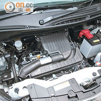 新式慳油Dual Jet引擎，維持容積為1.2公升與輸出91ps馬力的設定。