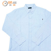 淺藍色Crested Oxford Shirt $748