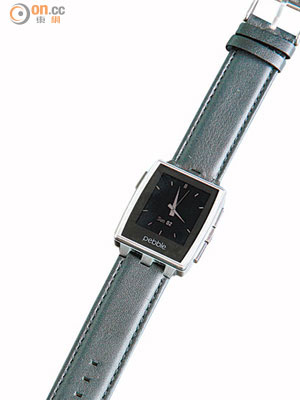 不銹鋼錶殼配以真皮錶帶，形象專業穩重。 售價︰$2,198（a）