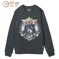 黑色Print Sweater $859