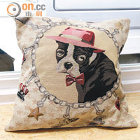 復古風格狗狗Cushion $220