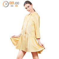 米黃色coat dress $4,490