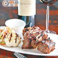 Grilled US Prime Beef Short Rib $368、2009 Chateau Grand Mayne $980