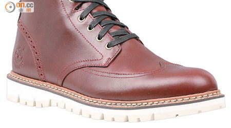 Timberland Earthkeepers Britton Hill Waterproof Wing Tip Boot 紅色短靴 $1,890