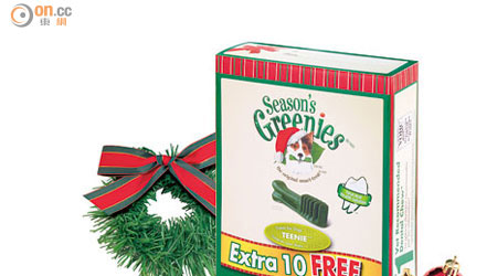 Greenies聖誕限量版18安士裝，建議零售價$170。