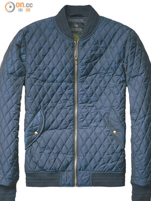 深藍色夾棉外套 $2,450
