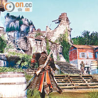 《Assassin's Creed: Rouge》試玩部分是在岸邊進行潛入爆破任務。