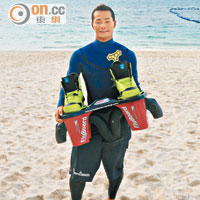 橫江交亮接觸Flyboard短短兩年時間，便已登上世界排名12，他表示關鍵是勇氣。