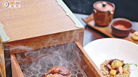 Pine Smoked Quail, "Brunch" Cereals, Tea And Toast $258（a）
