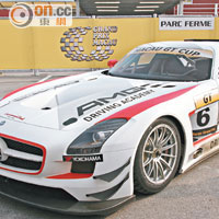 SLS AMG GT3戰車亦有參賽，與其他對手在東望洋賽道角力。