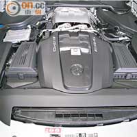 搭載4L V8 Biturbo引擎，馬力達到驚人的510hp。