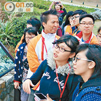 香港青年地貌保育大使考察團，專程來到馬祖作地質考察。