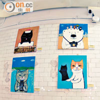 是次展覽於Fringe Vault舉行，參觀者可一邊看貓畫、一邊歎咖啡。