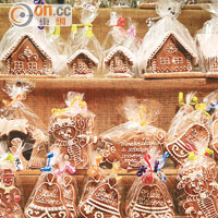薑餅款式眾多，天使、雪人或小屋等賣相可愛，只售CZK35（約HK$12）起。