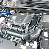 全新的2公升雙渦輪增壓引擎，力量佳亦擁有低油耗。