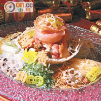 海龍王餐廳於新春期間推出的應節菜式，祝福大家風生水起。