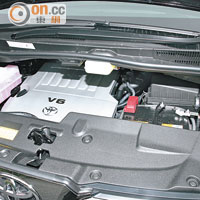 搭載3.5公升V6 VVT-i引擎，提供274ps最大馬力。