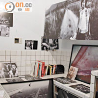 處處展示了攝影師郭政彰的作品，就連房子的廚房及浴室都成了展覽室。