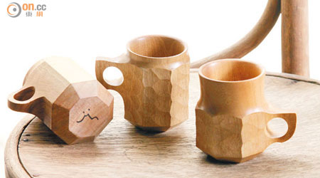 鹿兒島木藝師JIN AKIHIRO的傑作，木杯表面加了一層保護膜，可盛載熱飲。$720~$780/隻