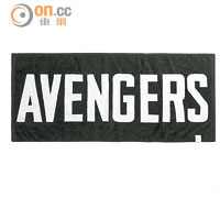黑色Avengers Logo Towel（購買指定貨品滿$600免費獲贈）