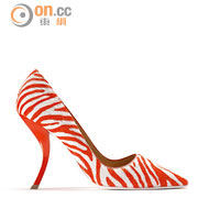 紅×白色Virgule 高踭鞋 $9,200