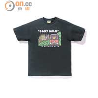 纜車Baby Milo圖案黑色Tee $759