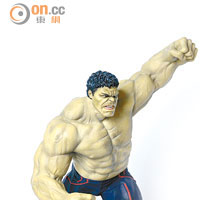 Hulk特別以人手雕製，爆肌之餘，連頭髮都甚具層次感。售價︰$1,288