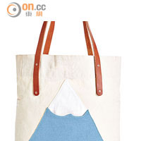 山脈圖案厚帆布 Tote Bag $460