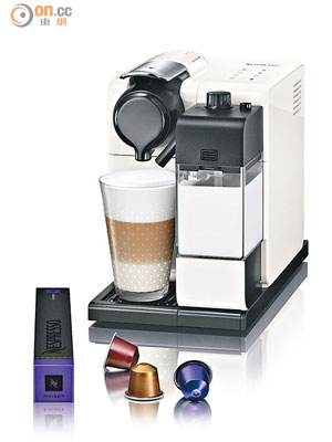 Lattissima Touch $3,688<br>有6款咖啡沖泡方式供選擇，最重要是牛奶的預熱時間縮短了，整個沖泡過程只需20秒即可，快捷簡單。