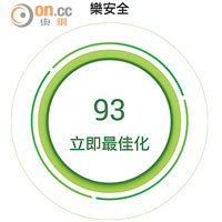 預載《樂安全》，可用於防毒及防垃圾訊息。