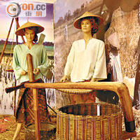 稻米博物館內還有歷代種米工具的介紹。