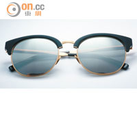 銀色鏡面眉框太陽眼鏡 $2,000