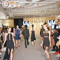 Zalora首間實體限定店在開幕當日舉行時裝秀，場面盛大。