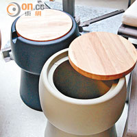 JOKJOR推出的小櫈「Champ Stool」，特點在於木製上蓋挪開後，可作儲物箱。$1,800/張