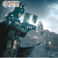 蝙蝠俠利用安裝在右腕的通訊儀，來獲知任務詳情。