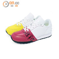 白×黑×黃×紅色	鴛鴦Sneakers $1,490 